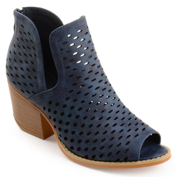 Journee Collection Alaric Women's Ankle Boots, Size: Medium (12), Blue (navy)