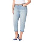 Plus Size Gloria Vanderbilt Stefania Slim Ankle Jeans, Women's, Size: 16 W, Light Blue