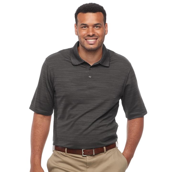 Big & Tall Haggar Classic-fit Space-dyed Performance Polo, Men's, Size: 2xb, Silver