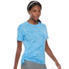 Women's Tek Gear&reg; Side Tie Tee, Size: Medium, Med Blue