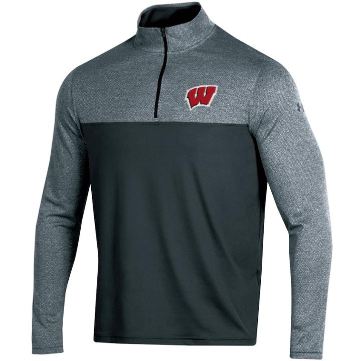Men's Under Armour Wisconsin Badgers Scratch Pullover, Size: Medium, Black