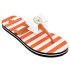 Women's College Edition Texas Longhorns Bow Flip-flops, Size: Large, Orange