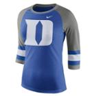 Women's Nike Duke Blue Devils Striped Sleeve Tee, Size: Xxl