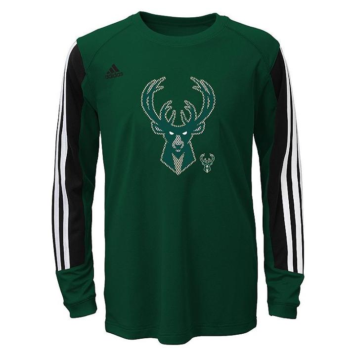 Boys 4-7 Adidas Milwaukee Bucks Prestige Climalite Tee, Boy's, Size: Large, Green Oth