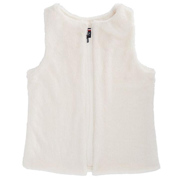 Girls 4-6x French Toast Faux-fur Vest, Girl's, Size: 6, Natural