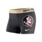 Women's Nike Florida State Seminoles Pro 3-inch Shorts, Size: Xl, Black