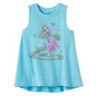 Disney's Tangled Rapunzel Girls 4-10 Best Day Ever High-neck Swing Tank Top, Girl's, Size: 5, Turquoise/blue (turq/aqua)