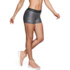 Women's Under Armour Heatgear Shorty Shorts, Size: Xs, Grey