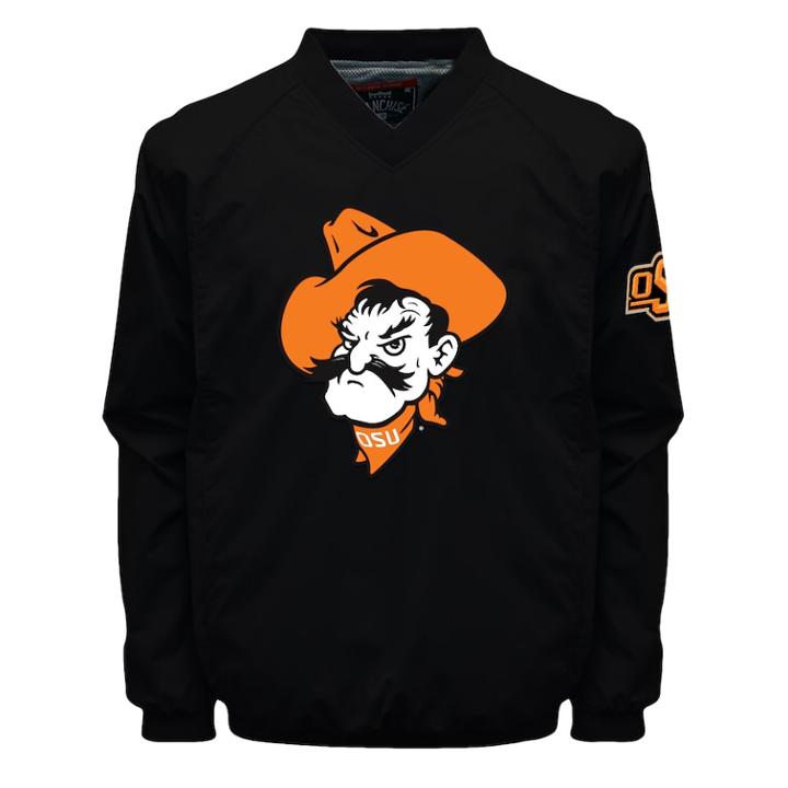 Men's Franchise Club Oklahoma State Cowboys Coach Windshell Jacket, Size: Xl, Black