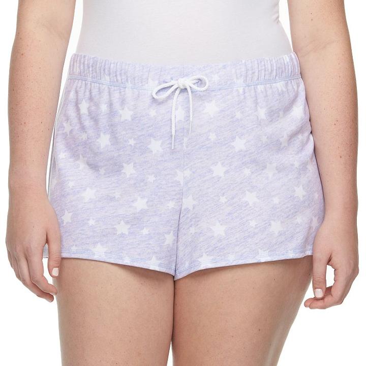 Juniors' Plus Size So&reg; French Terry Shorts, Size: 2xl, Lt Purple