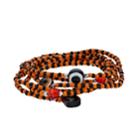 Black & Orange Bead Stretch Bracelet Set, Women's, Multicolor