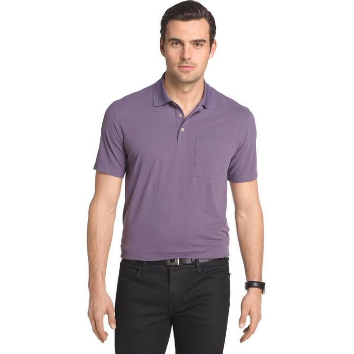 Men's Van Heusen Flex Classic-fit Polo, Size: Xl, Med Purple
