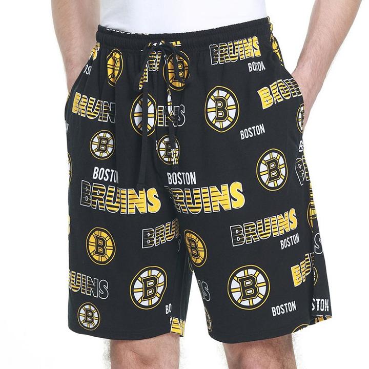 Men's Boston Bruins Sweep Lounge Shorts, Size: Xxl, Black