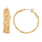 Dana Buchman Braided Hoop Earrings, Women's, Gold