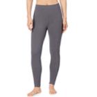 Women's Cuddl Duds Stretch Twill Leggings, Size: Large, Grey (charcoal)