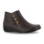 Easy Street Agatha Women's Ankle Boots, Size: 7.5 Wide, Brown