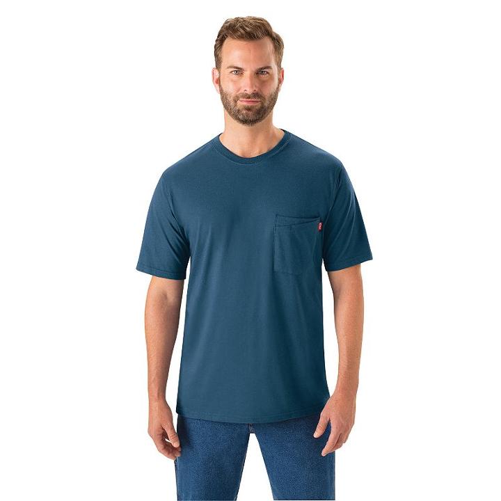 Men's Red Kap Solid Workwear Tee, Size: Xl, Blue