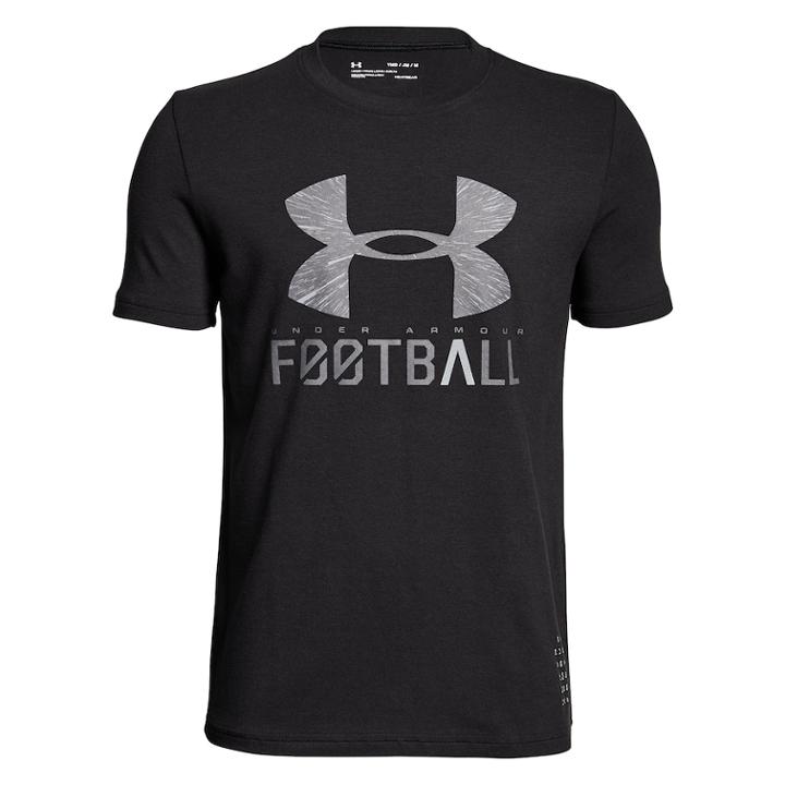 Boys 8-20 Under Armour Football Lockup Tee, Size: Medium, Black