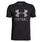 Boys 8-20 Under Armour Football Lockup Tee, Size: Medium, Black