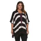 Plus Size Apt. 9&reg; Draped Poncho Cardigan, Women's, Beige Over