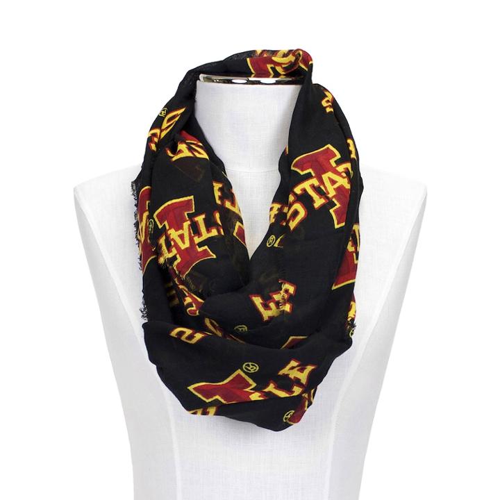 Women's Zoozatz Iowa State Cyclones Logo Infinity Scarf, Multicolor