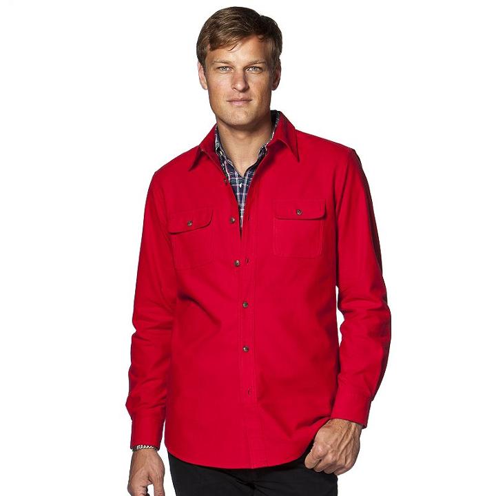 Big & Tall Chaps Classic-fit Solid Button-down Shirt, Men's, Size: Xxl Tall, Red