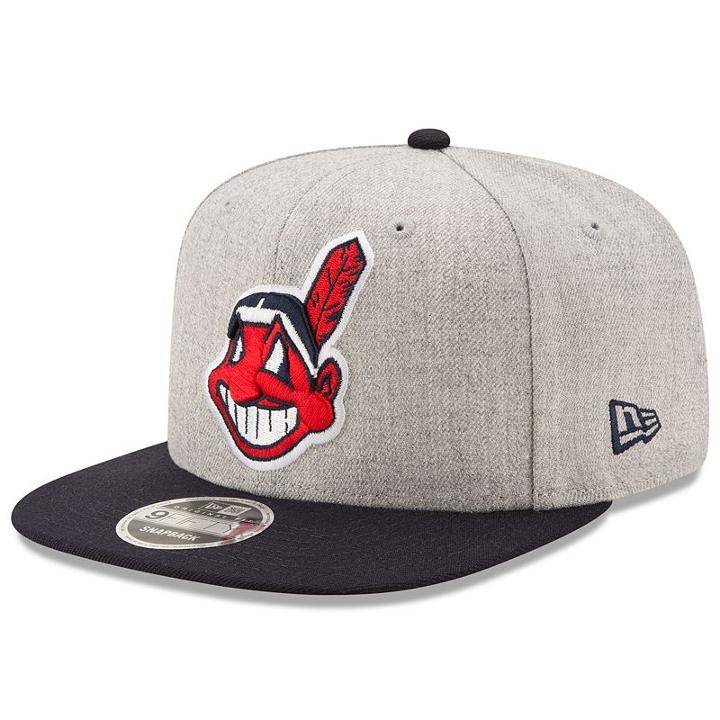 Adult New Era Cleveland Indians 9fifty Heather Action Snapback Cap, Ovrfl Oth