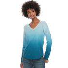 Women's Sonoma Goods For Life&trade; Essential V-neck Tee, Size: Small, Turquoise/blue (turq/aqua)