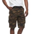 Men's Rawx Regular-fit Belted Cargo Shorts, Size: 36, Med Brown