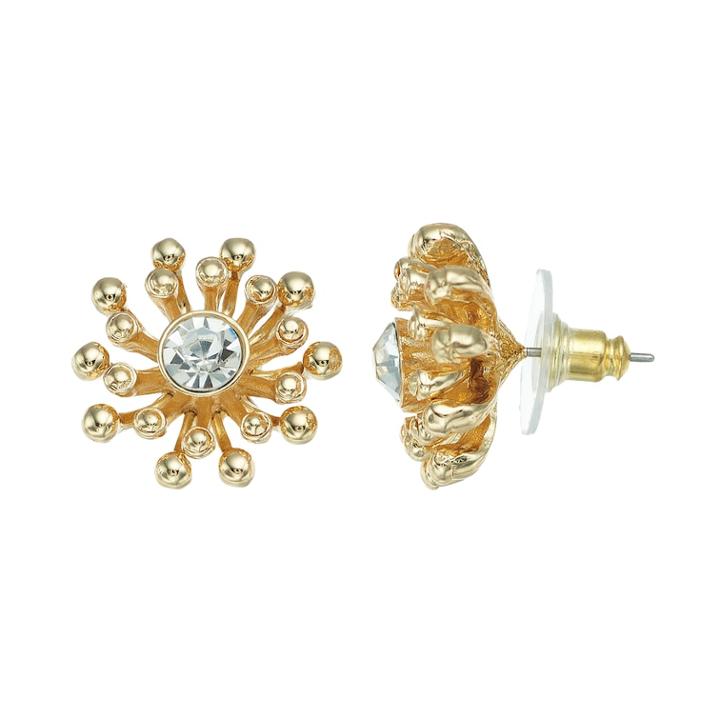 Dana Buchman Flower Nickel Free Stud Earrings, Women's, Gold