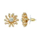 Dana Buchman Flower Nickel Free Stud Earrings, Women's, Gold
