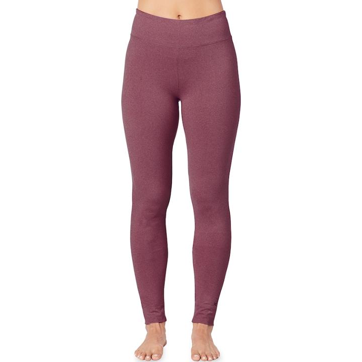 Women's Cuddl Duds Smooth Layer Leggings, Size: Small, Brt Red