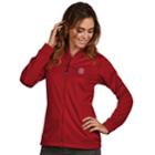Women's Antigua North Carolina State Wolfpack Waterproof Golf Jacket, Size: Large, Dark Red