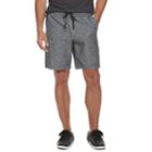 Men's Marc Anthony Slim-fit Elastic-waist Linen-blend Shorts, Size: Small, Black