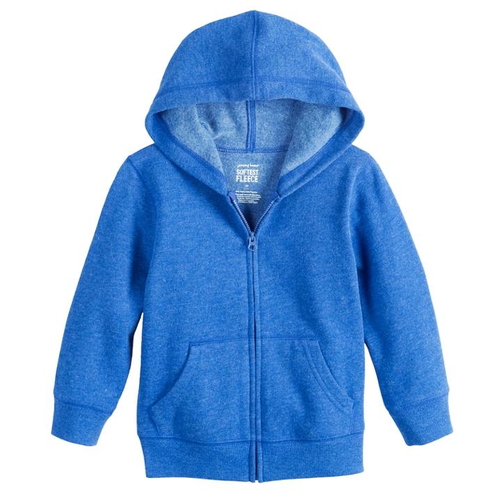 Toddler Boy Jumping Beans&reg; Softest Fleece Zip Hoodie, Size: 5t, Med Blue