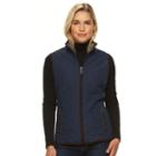 Women's Weathercast Quilted Vest, Size: Xs, Blue (navy)