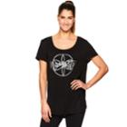 Women's Gaiam Namaste Graphic Short Sleeve Top, Size: Medium, Oxford