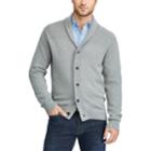 Men's Chaps Classic-fit Textured Shawl-collar Cardigan Sweater, Size: Xxl, Grey