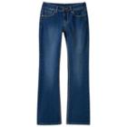 Girls Plus Size So&reg; Perfectly Soft Embroidered Denim Bootcut Jeans, Girl's, Size: 12 1/2, Dark Blue