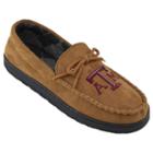 Men's Texas A & M Aggies Microsuede Moccasins, Size: 9, Brown