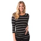 Maternity Pip & Vine By Rosie Pope Ruched Raglan Tee, Women's, Size: M-mat, Multicolor