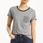 Women's Levi's&reg; Pocket Tee, Size: Xs, Grey (charcoal)