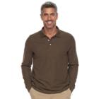 Men's Croft & Barrow&reg; Classic-fit Stretch Pique Polo, Size: Xxl, Dark Brown