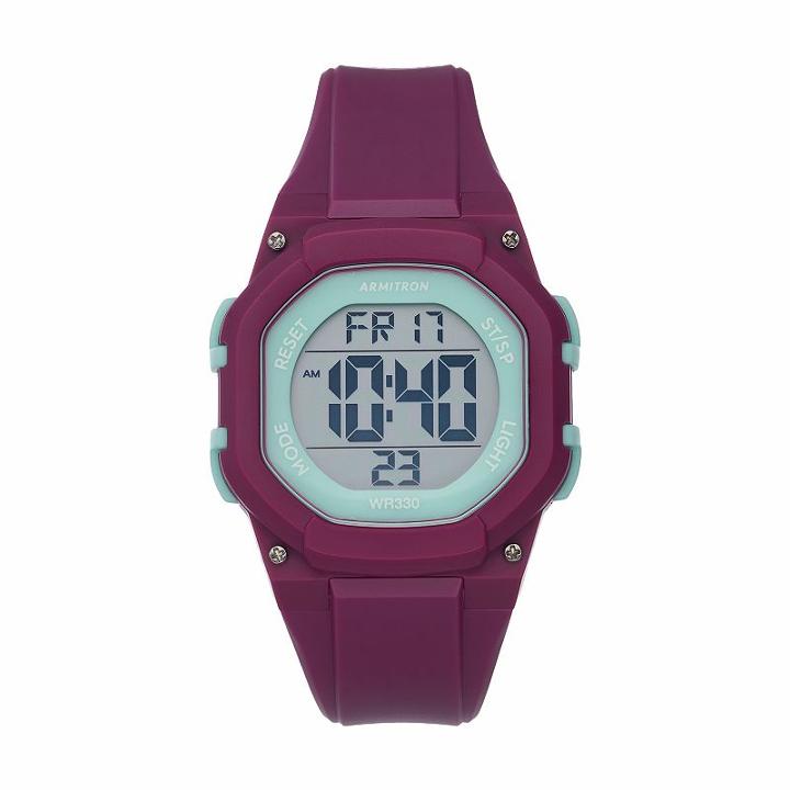 Armitron Women's Sport Digital Chronograph Watch - 45/7080pur, Purple