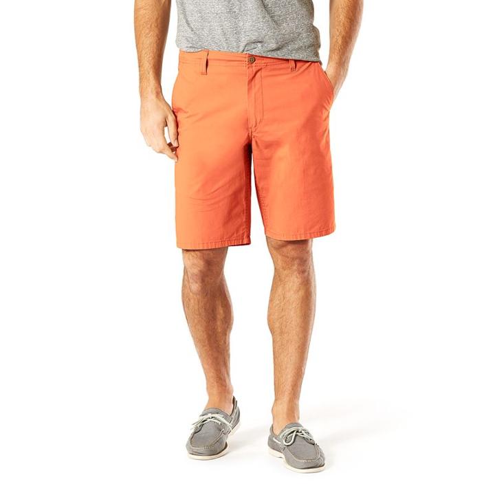 Men's Dockers Stretch Modern D2 Straight-fit Shorts, Size: 40, Drk Orange