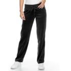 Petite Tek Gear&reg; Velour Drawstring Pants, Women's, Size: Xl Petite, Black