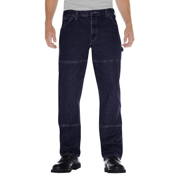 Big & Tall Dickies Relaxed-fit Double Knee Carpenter Jeans, Men's, Size: 48x32, Blue