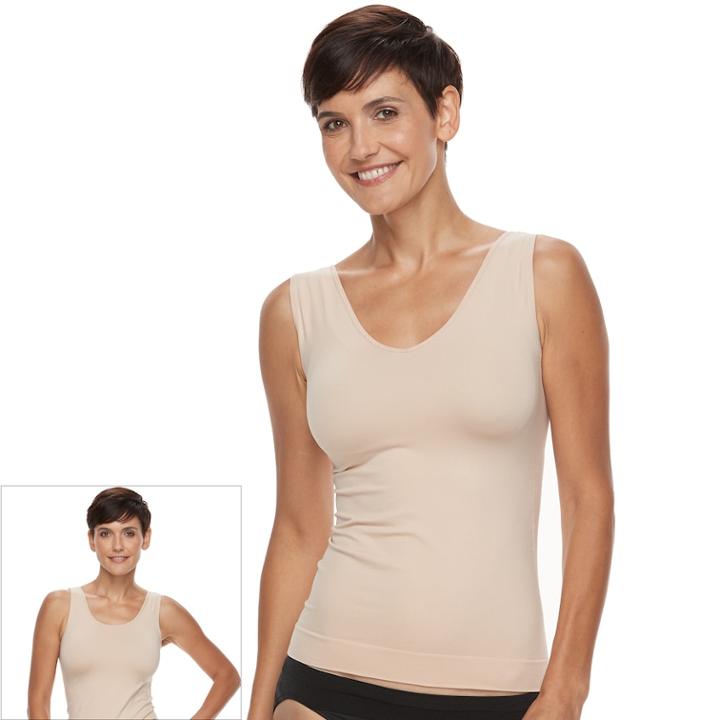 Vanity Fair Smoothing Comfort Spin Shaping Cami 17672, Women's, Size: Large, Lt Brown