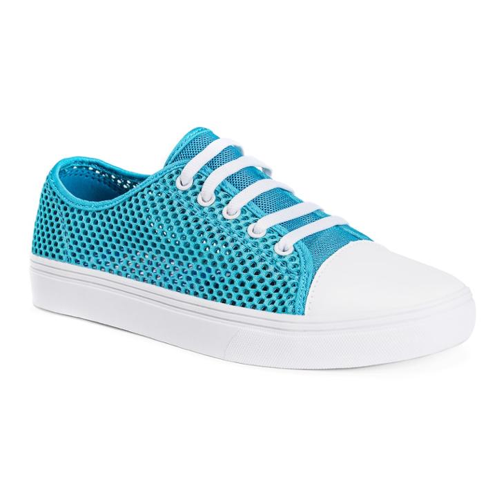 Muk Luks Tessa Women's Low-top Sneakers, Size: 9, Turquoise/blue (turq/aqua)