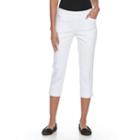 Petite Apt. 9&reg; Millennium Capri Dress Pants, Women's, Size: 4 Petite, White